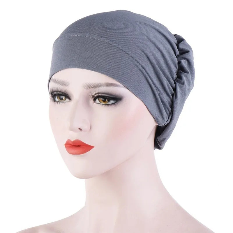 Premium Turban Headscarf for Women – Vintage Muslim Head Cover Cap