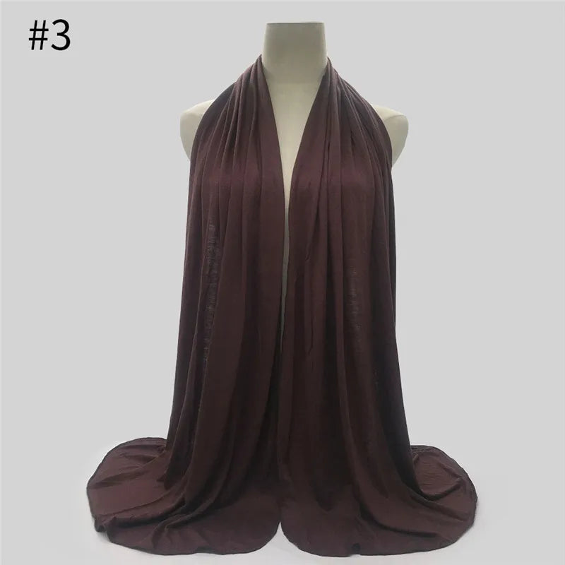 Soft Modal Jersey Hijab – Long Shawl & Turban Wrap