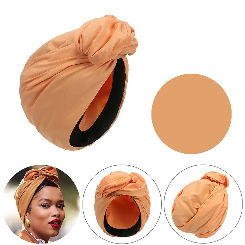 Premium Turban Headscarf for Women – Vintage Muslim Head Cover Cap