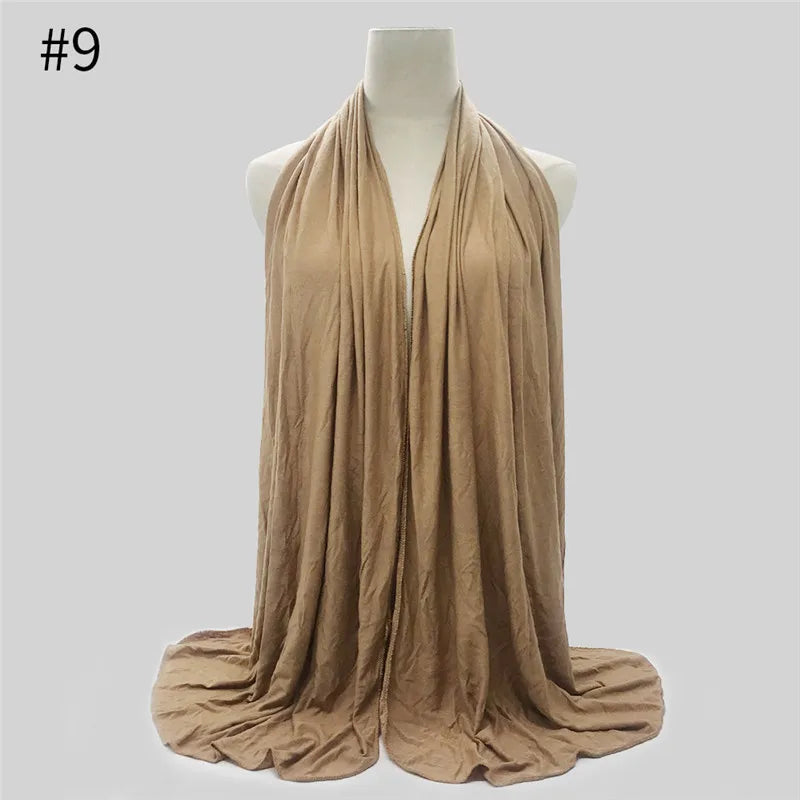 Soft Modal Jersey Hijab – Long Shawl & Turban Wrap