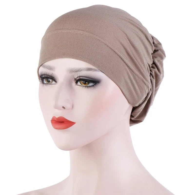 Premium Turban Headscarf for Women – Vintage Muslim Head Cover Cap