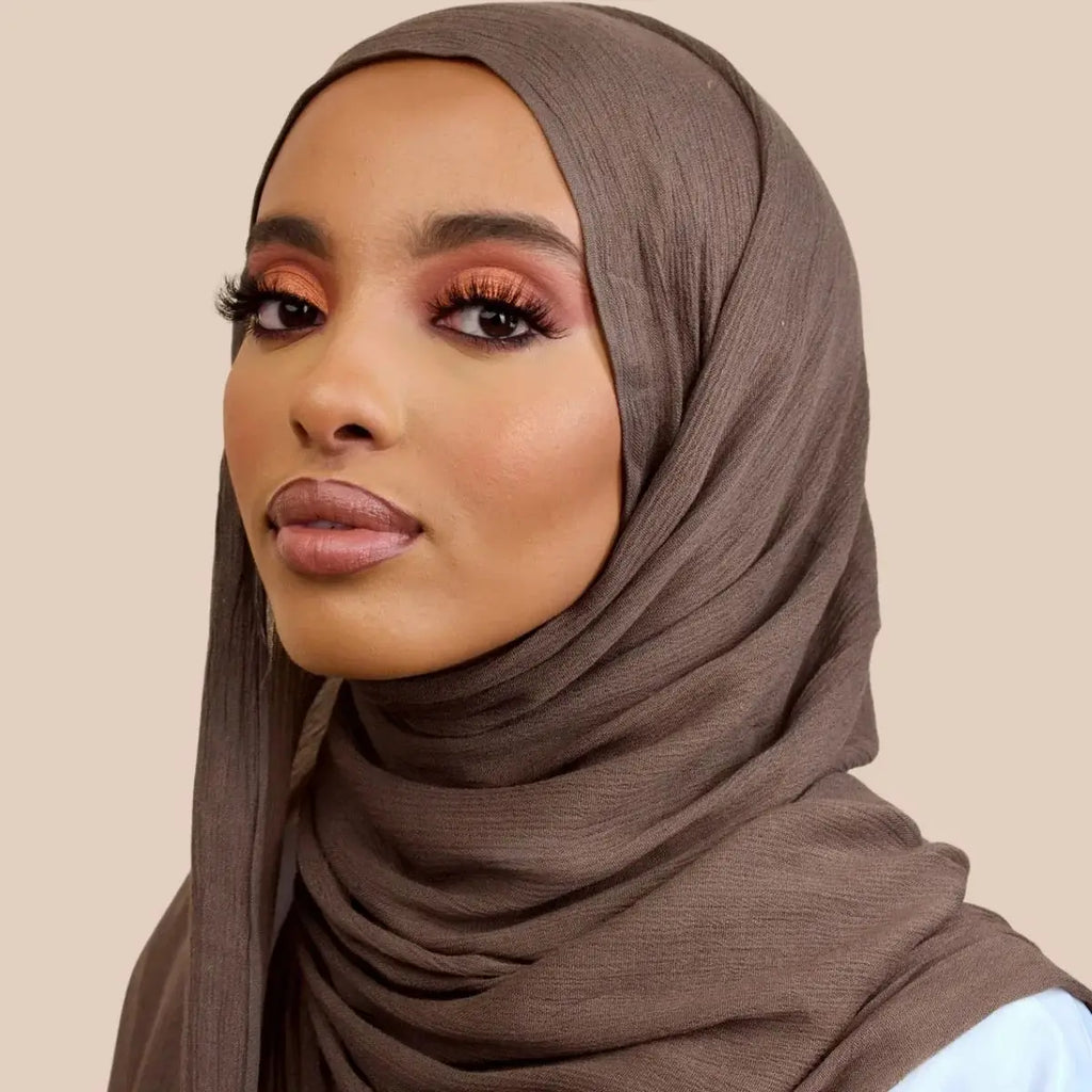 Premium Crinkle Rayon Hijab | Lightweight Modest Headscarf Wrap