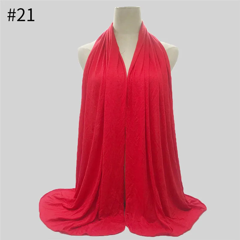 Soft Modal Jersey Hijab – Long Shawl & Turban Wrap