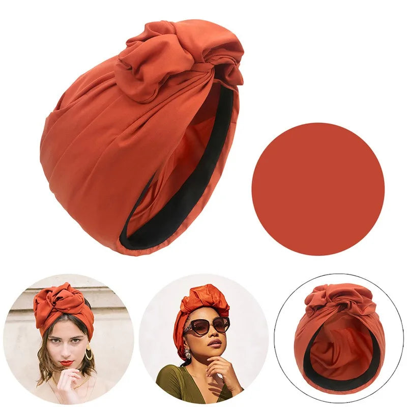 Premium Turban Headscarf for Women – Vintage Muslim Head Cover Cap