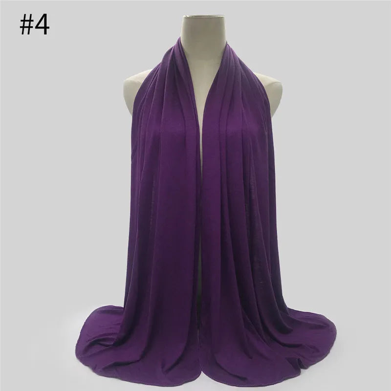 Soft Modal Jersey Hijab – Long Shawl & Turban Wrap
