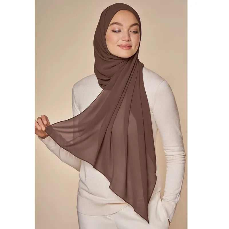 Classic Chiffon Hijab | Elegant Lightweight Headscarf