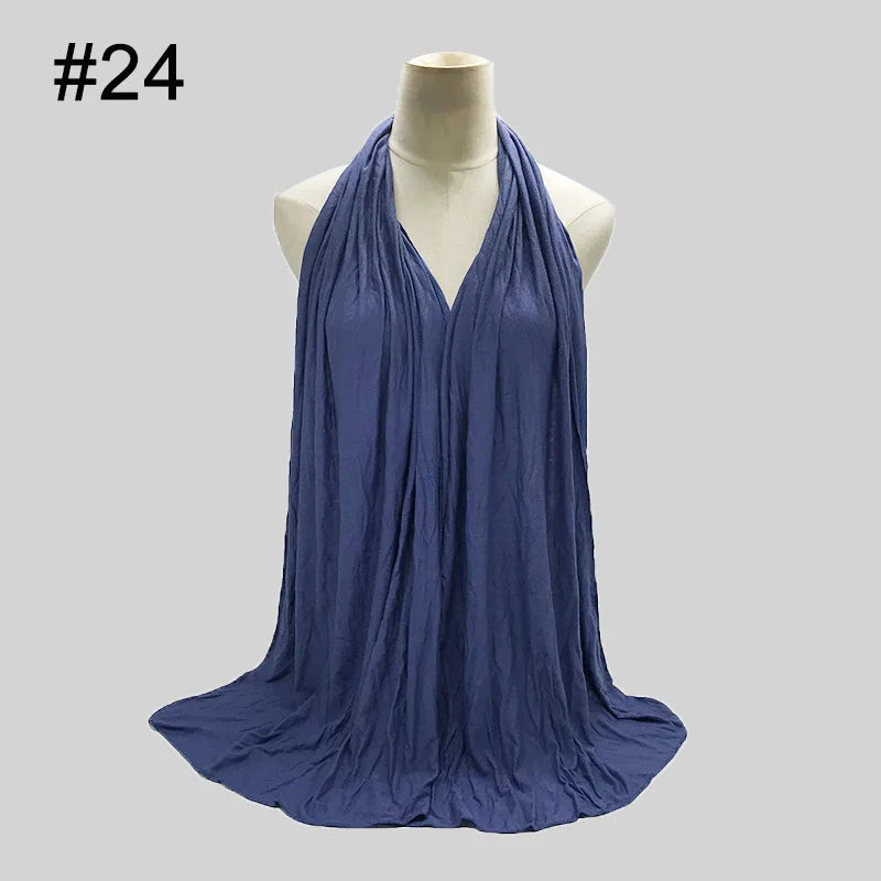 Soft Modal Jersey Hijab – Long Shawl & Turban Wrap