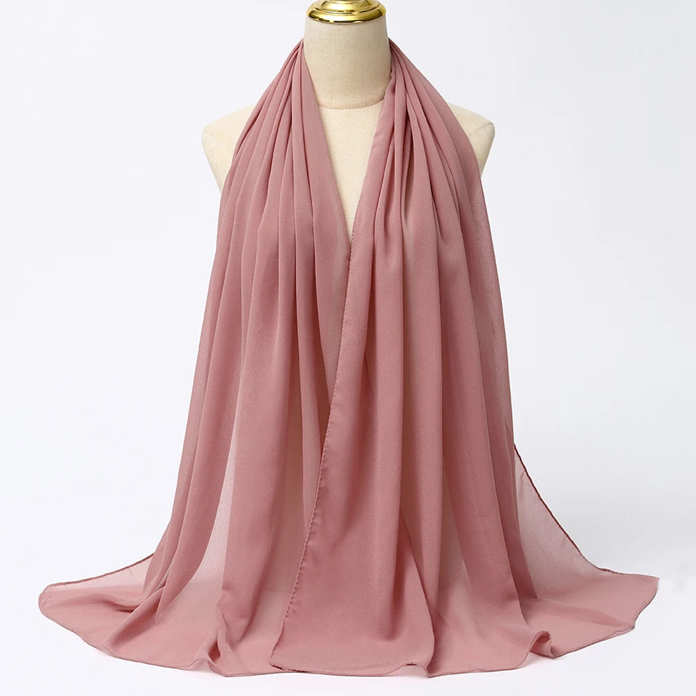 Classic Chiffon Hijab | Elegant Lightweight Headscarf
